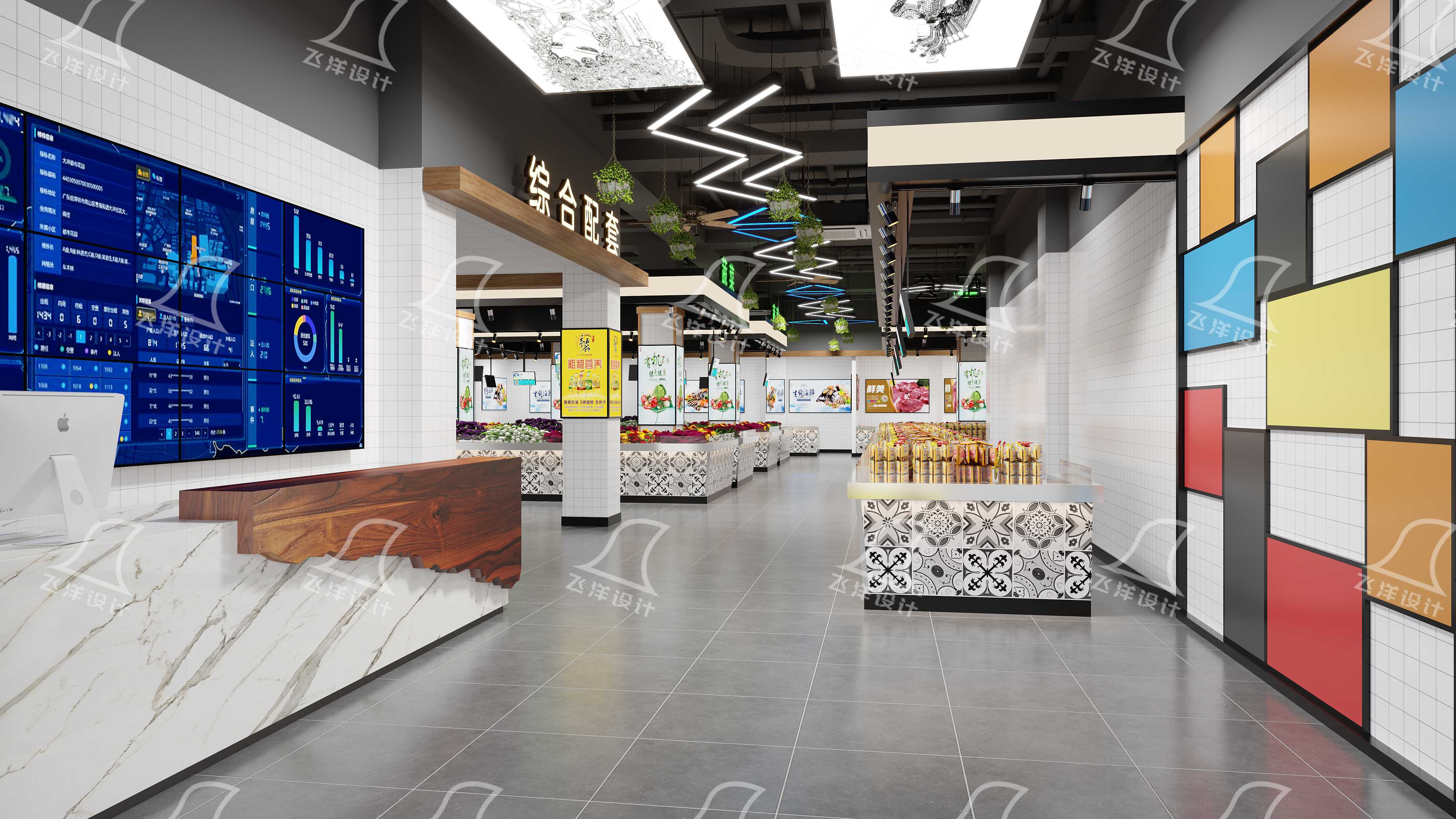 設(shè)計案例：濟南德潤天璽農(nóng)貿(mào)市場